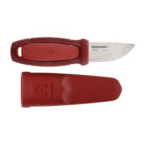 Nóż Morakniv Eldris czerwony z zestawem Neck Knife stal nierdzewna