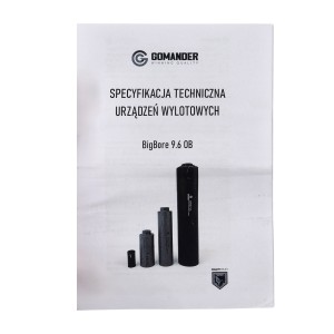 Tłumik do broni myśliwskiej Big Bore 9,6 mm OB M15x1