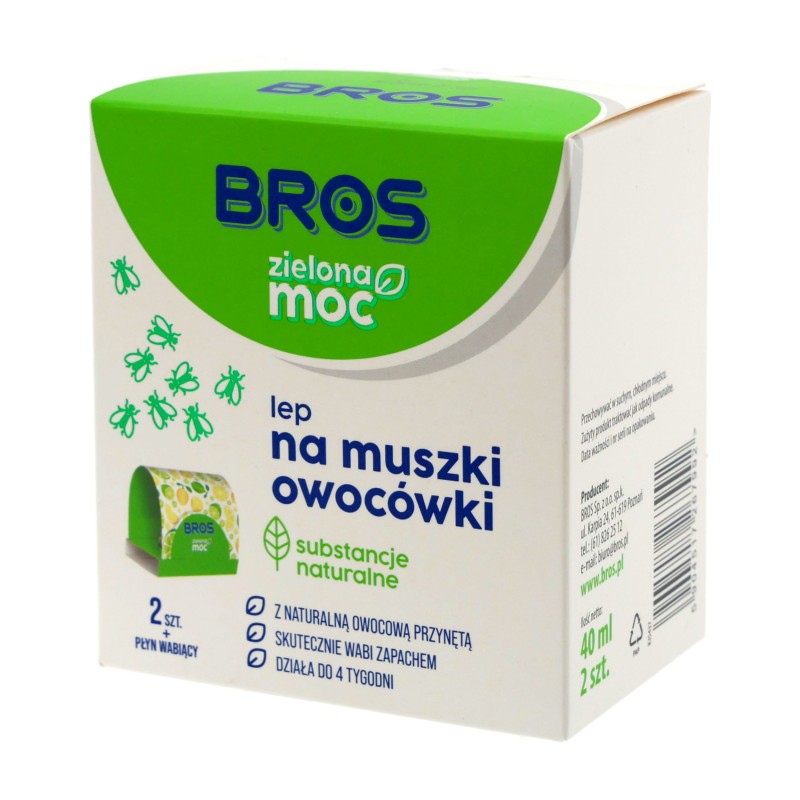 Lep Bros zielona moc na muszki owocówki 2 szt.