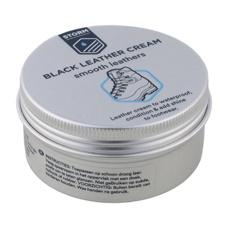 Krem do pielęgnacji obuwia skórzanego Storm Leather Cream - black