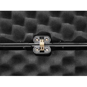 Kufer na bron Megaline czarny 97x25x10 cm szyfr