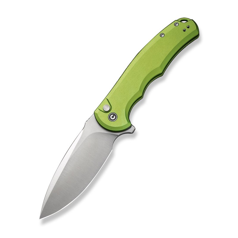 Nóż CIVIVI Button Lock Praxis Aluminum Green