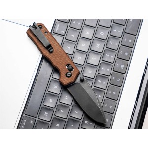 Nóż Böker Plus Rockstub Brown Micarta 2.0 14C28N