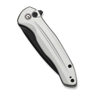 Nóż CIVIVI Button Lock Kitefin Silver Alu 14C28N