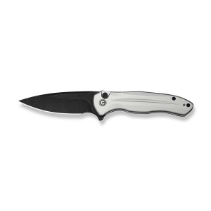 Nóż CIVIVI Button Lock Kitefin Silver Alu 14C28N