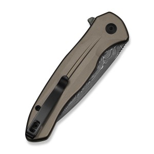 Nóż CIVIVI Button Lock Kitefin Damast Grey Alu