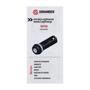 Hamulec wylotowy Gomander Raptor 7,62 M14x1 LH