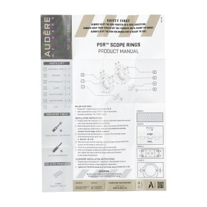 Montaż Audere PSR dwuczęściowy 34/28 gen 3 czarny
