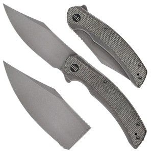 Nóż składany WE Knife Snick WE19022F-5 gray / dark green micarta
