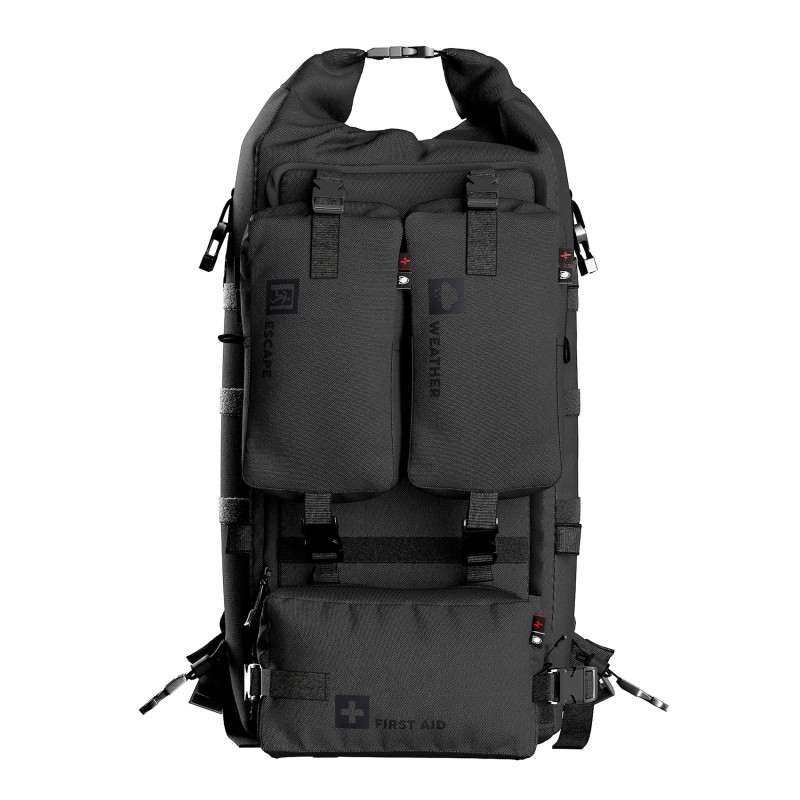 Zestaw awaryjny Help Bag MAX PRO 5.0 plecak ewakuacyjny z wyposażeniem, czarny