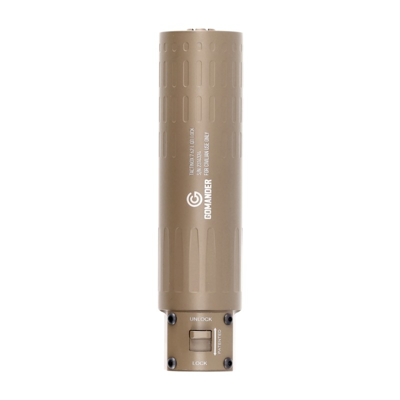 Tłumik do broni Gomander Tactinox QD-Lock L 7,62 mm M26x1,5 FDE