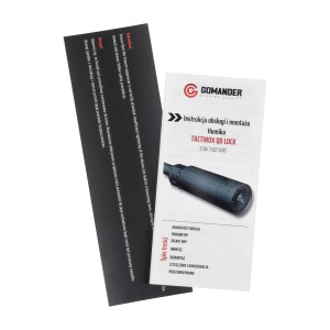 Tłumik do broni Gomander Tactinox QD-Lock L 7,62 mm M26x1,5 FDE