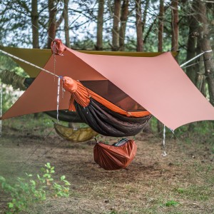 Tarp hamakowy Lesovik HEKSA terra rosa