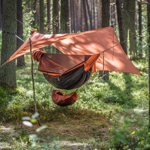 Tarp hamakowy Lesovik HEKSA terra rosa