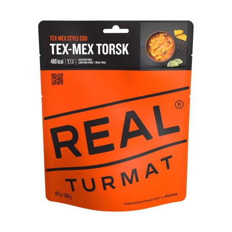 Żywność liofilizowana Real Turmat Dorsz w stylu Tex-Mex 500 g