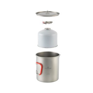 Garnek tytanowy Robens Forge Duo Pot Ultralight 1,3 L - silver