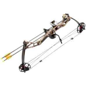 Łuk bloczkowy dla dorosłych i młodzieży Poe Lang Rex Quad 20-65 lb 28" kamuflaż