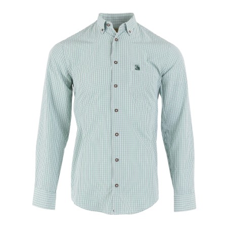 Koszula Tagart Harrington Slim w drobną kratkę, zielona