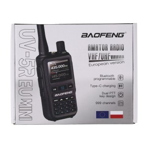 Krótkofalówka PMR Baofeng UV-5R EU Mini Gray VHF UHF