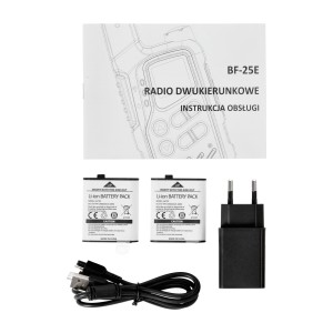 Krótkofalówki PMR Baofeng BF-25E Black Twin 2 szt.