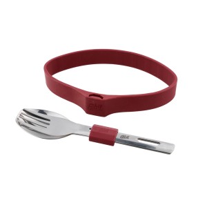Sztućce turystyczne Esbit Silicone Band S burgundowe