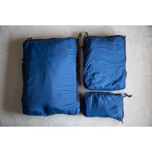 Zestaw 3 organizerów podróżnych TTTM Lightest Blue