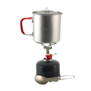 Zestaw do gotowania tytanowy Robens Fire Wisp Solo Cook Set Ultralight 650 ml - silver