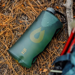 Bukłak na wodę składany HydraPak Seeker Bottle 4 l sage green