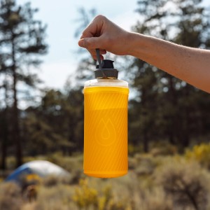 Butelka składana HydraPak Flux Bottle 1 L - golden yellow