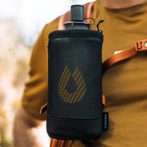 Miękka butelka HydraPak PackFlask Kit 500 ml w kieszonce - sage green