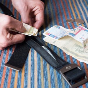 Pasek z kieszonką Lifeventure Travel Money Belt - black