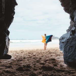 Ręcznik turystyczny Lifeventure Recycled SoftFibre Trek Towel Giant - sun