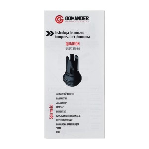 Tłumik płomienia Gomander Quadron S 9 M14X1