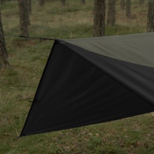 Tarp TigerWood T2 3x4, oliwkowo/czarny
