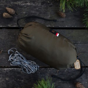 Hamak TigerWood Ważka V1 long z moskitierą Double Zip, khaki