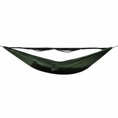 Hamak TigerWood Ważka V1 long z moskitierą Double Zip, zielony