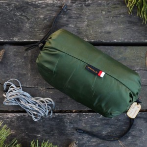 Hamak TigerWood Ważka V1 long z moskitierą Double Zip, zielony