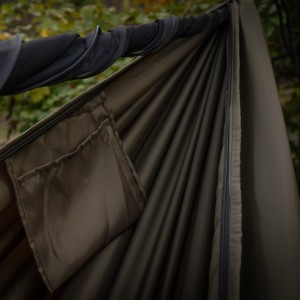 Hamak TigerWood Ważka V2 long z moskitierą Double Zip, khaki