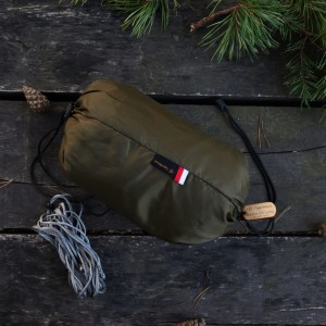 Hamak TigerWood Ważka V2 long z moskitierą Double Zip, khaki