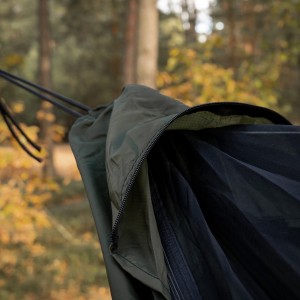 Hamak TigerWood Ważka V2 long z moskitierą Pocket, zielony