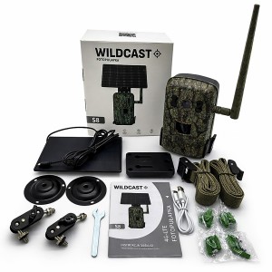 Kamera fotopułapka WildCast S8 GSM + panel solarny + karta pamięci 32 GB
