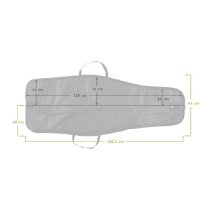 Pokrowiec soft 120 cm 1 kieszeń kamuflaż