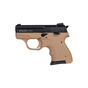 Pistolet hukowy STALKER M906 BAS kal .22 Long Blank (6 mm) alarmowo sygnałowy FDE TAN ZESTAW STARTOWY