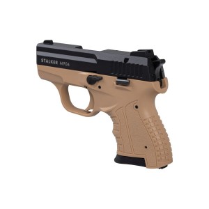 Pistolet hukowy STALKER M906 BAS kal .22 Long Blank (6 mm) alarmowo sygnałowy FDE TAN ZESTAW STARTOWY