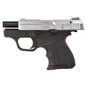 Pistolet hukowy STALKER M906 BAS kal .22 Long Blank (6 mm) alarmowo sygnałowy Chrom błysk ZESTAW STARTOWY