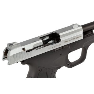 Pistolet hukowy STALKER M906 BAS kal .22 Long Blank (6 mm) alarmowo sygnałowy Chrom błysk ZESTAW STARTOWY