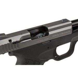 Pistolet hukowy STALKER M906 BAS kal .22 Long Blank (6 mm) alarmowo sygnałowy tytan ZESTAW STARTOWY