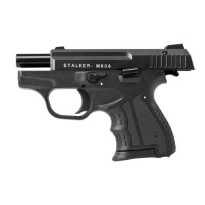 Pistolet hukowy STALKER M906 BAS kal .22 Long Blank (6 mm) alarmowo sygnałowy czarny ZESTAW STARTOWY