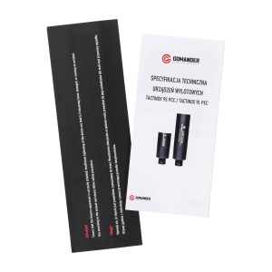 Tłumik do broni Gomander Tactinox DT 9L PCC 1/2x36 Szary