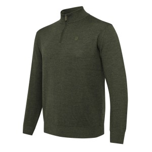 Sweter męski Beretta Merino Half Zip, zielony